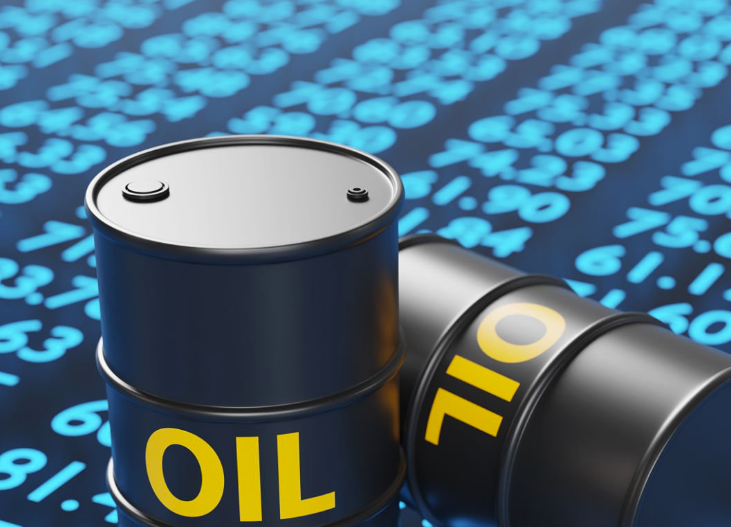Crude oil barrels for petroleum trading and commodities